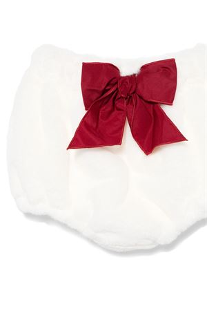 White faux-fur bloomers set LA STUPENDERIA KIDS | TBCT06W25.